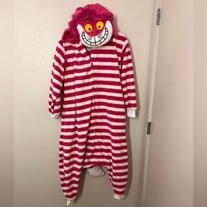 Pink Cheshire Cat Onesie Halloween Costume or Sleepwear